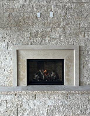 Fireplace installed by Bill's Comfort Systems