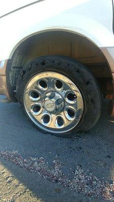 What my tire looked like!