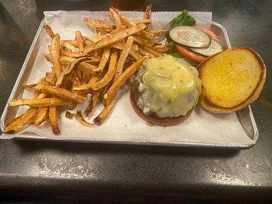 Atomic Burger with Hand-Cut Fries