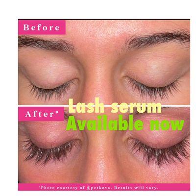 Lash lift and lash tint