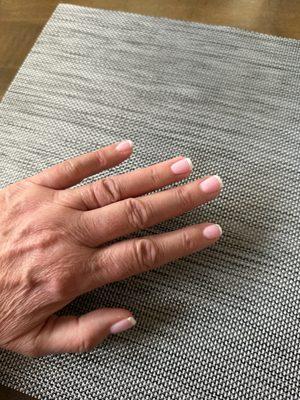 French Tip Hot Gel nails by V