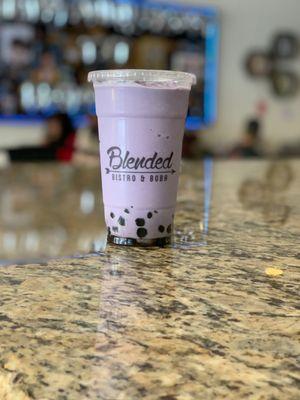 Taro Milk Tea with Boba