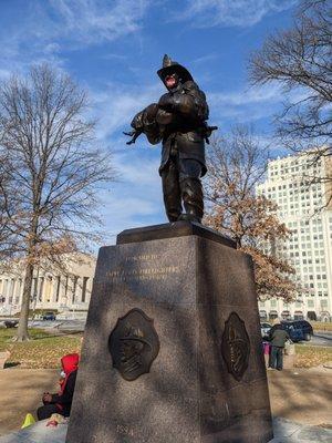 Firemen's Memorial in Poelker Park, Saint Louis