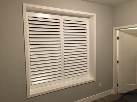 These Plantation Shutters were custom and installed within 3 weeks of placing the order. BEAUTIFUL!