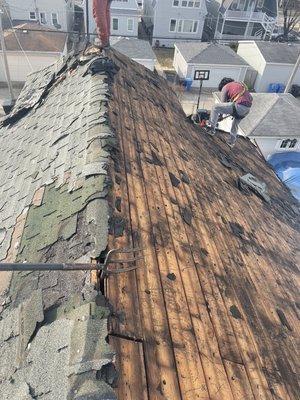 How we tear off a shingle roof