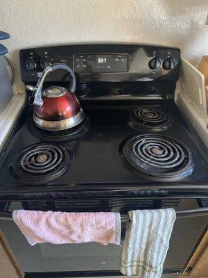 Cleaned stove