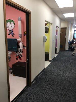 Open office and themed rooms to reduce your child's anxiety and fear.