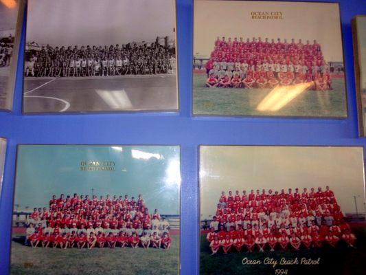 Nostalgic photos of the OC lifeguards and historic Ocean City line the walls