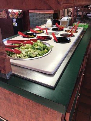 Salad Bar, very clean and fresh!