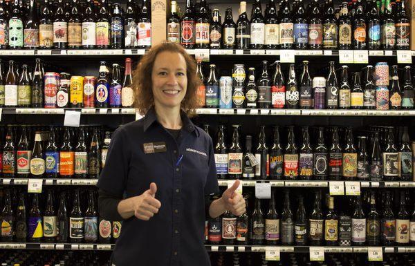 Huge single beer selection, including some rare specialties