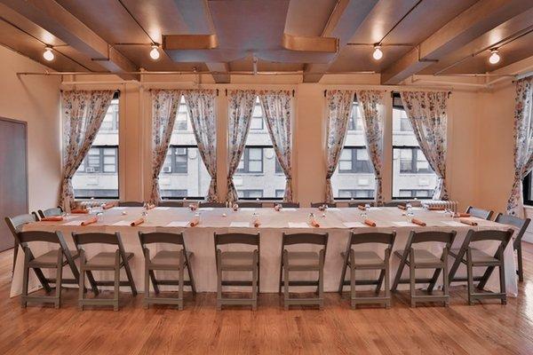 Dining area inside the Chelsea Loft