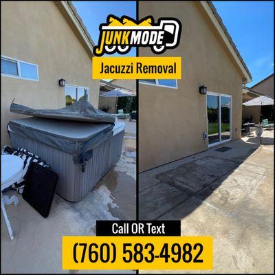 Jacuzzi Removal, Spa Removal, Junk Removal / Trash Removal In San Diego. Call or Text  (760) 583-4982