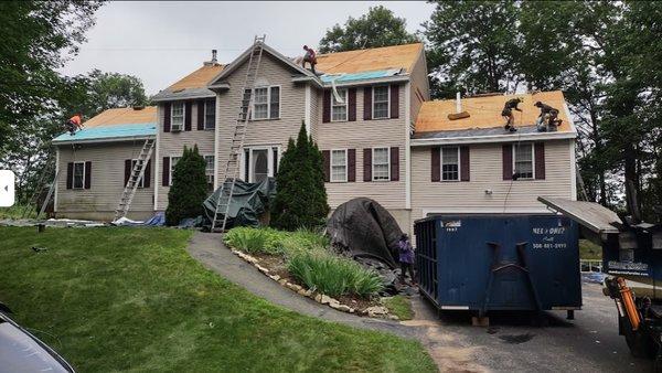 Roof Installation Project in Progress