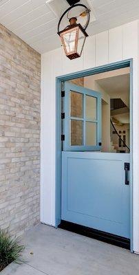 Custom Dutch entry door