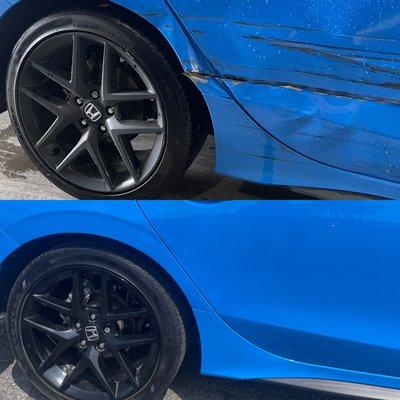 Honda Civic before and after