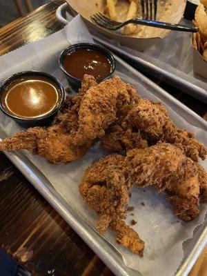 Crispy Chicken Tenders (very good! Loved the batter!)