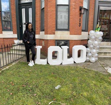 Meet LoLo~CEO outside LoLo's Beauty Bar grand opening 1/17/2021