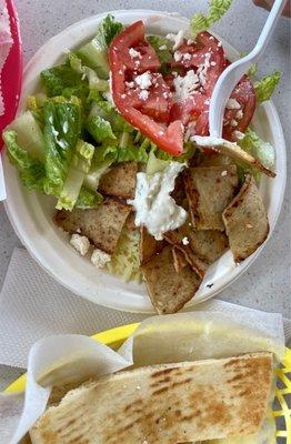 Chicken gyros plate