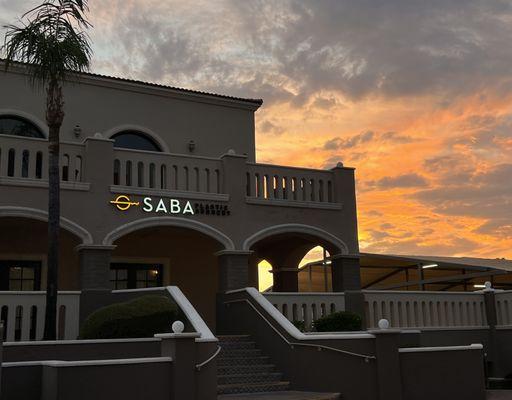 Beautiful sunset over Saba Plastic Surgery! Best location that's central and yet quiet and private.