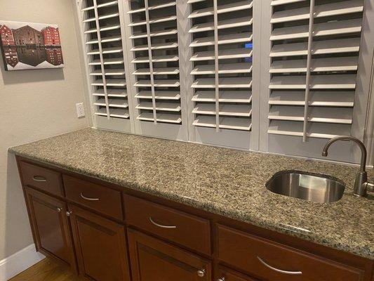 Bar area granite