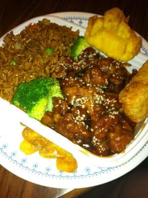 Sesame chicken fried rice