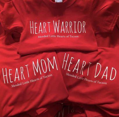 High quality custom shirts for our Heart families.