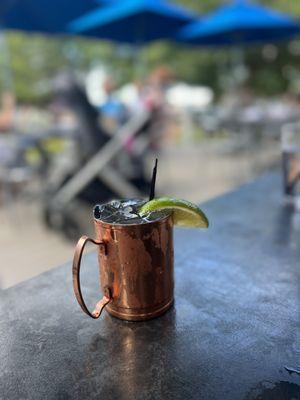 White Peach Basil Mule