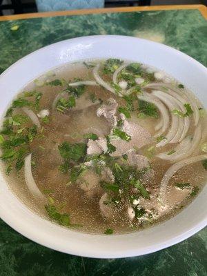 PHO TAI with only 5 pieces of beef meat chunks