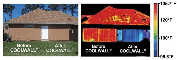 Tex-cote Coolwall is a lifetime warrantied coating, designed to insulate your home.