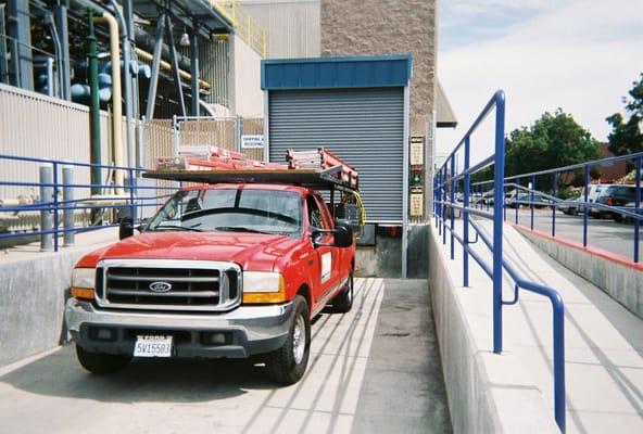 Free-standing R&S Rolling Door at Dock