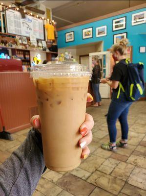 Large iced coffee