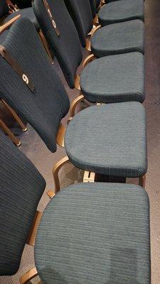 Banquet chairs for the expensive floor/ orchestra seats. August 2023