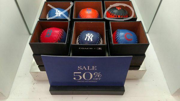 Looking for a fun office gift?  MLB paper weights, sale price $79.