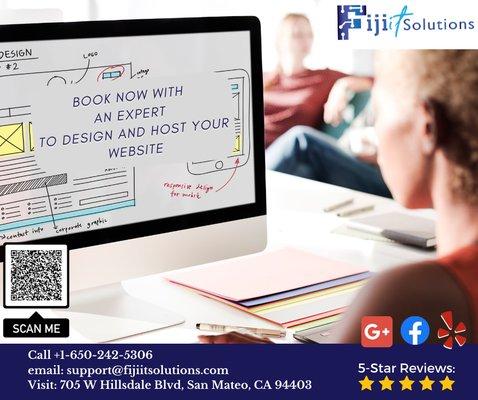 Contact us today to get started! #fijiitsolution #sanmateo #bayarea #webdesign #hosting