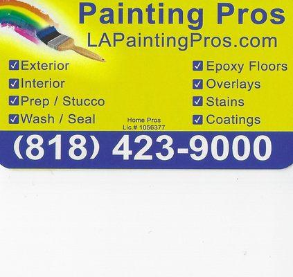 For all your painting needs, residential and commercial.