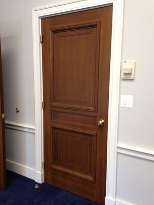 Rayburn Office Building Restoration - Doors with panels and bolection molding.