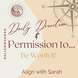 Downloadable product to support daily intentions. available at www.alignwithsarah.com