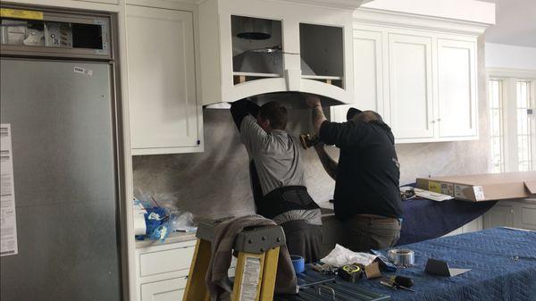 Modifying a custom range hood to work perfectly with a Best exhaust system.