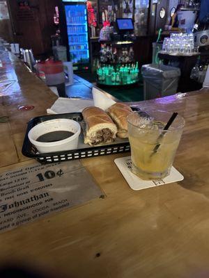 Screwdriver and French dip