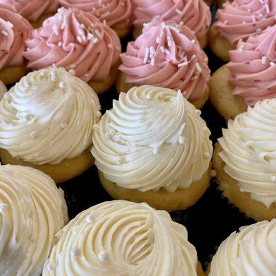 Strawberry Cream and Ryke's Bavarian Cupcakes