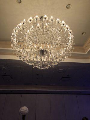 Chandelier in the banquet