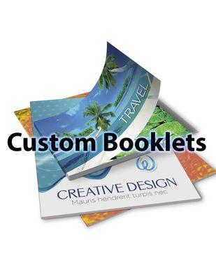 Custom Booklet Printing. Perfect Bound Books, Saddle Stitch Books and more.