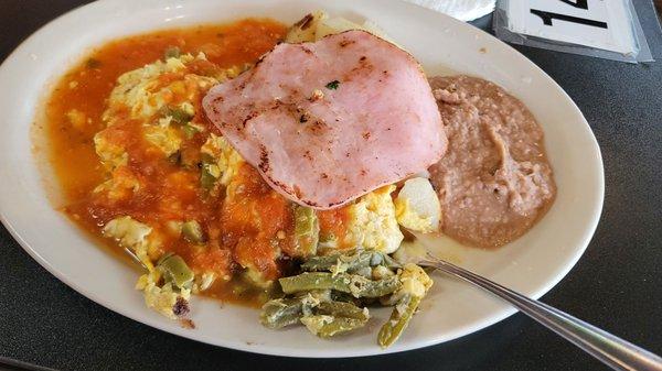 Huevos Rancheros with Cactus