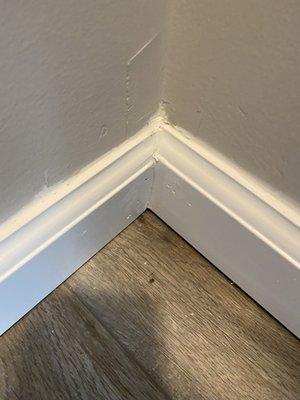 Bad caulk job in the entire house