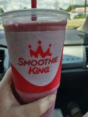 Strawberry Banana w/added blueberries today YUM!