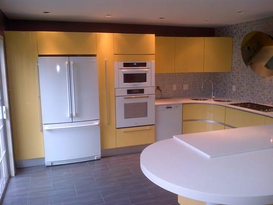 Completed contemporary kitchen