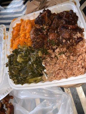 Large Oxtail Stew Dinner Combo Plate