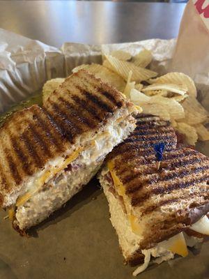 Chicken salad melt