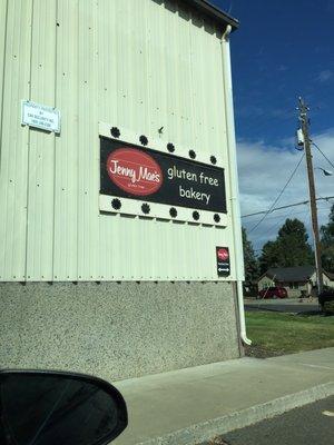 Storefront is in a very warehouse-esque strip, so hard to see from the street.