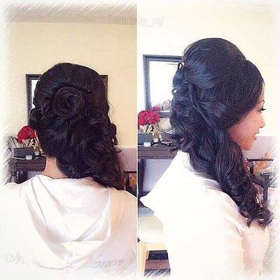 Flower Inspired Hairstyle